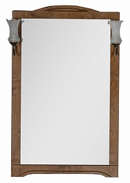 Aquanet Зеркало для ванной "Луис 70" темный орех (173215) – фотография-1