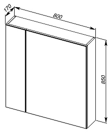 Aquanet Мебель для ванной "Мадейра 80" дуб кантри – фотография-12