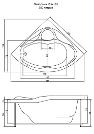 Aquatika Акриловая ванна Аквалюкс Панорама Standart – фотография-2