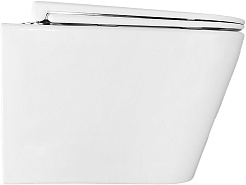 Azario Унитаз подвесной Esconda AZ-2805E безободковый белый – фотография-4