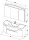 Aquanet Мебель для ванной "Тренто 120" венге  (161096) – фотография-12