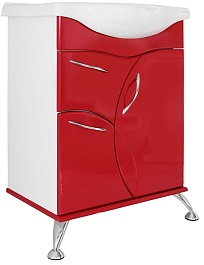 Mixline Тумба под раковину Магнолия 60 вишня – фотография-1