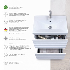Vigo Тумба под раковину Otti 800-0-2 белая – фотография-11