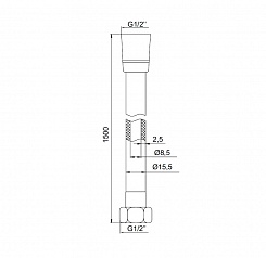 Iddis Душевой шланг A50711 1.5 м – фотография-2