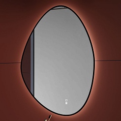 Aquanet Зеркало Контур 70x100 Led TX с подсветкой и антизапотеванием черное – фотография-4