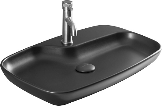 Allen Brau Мебельная накладная раковина Liberty 70 4.32011.31 чёрный матовый – фото-1