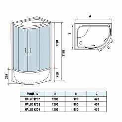 WeltWasser Душевая кабина HALLE 1202 R – фотография-2