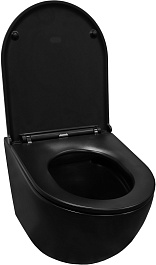 Azario Унитаз подвесной Grado AZ-0046N-MB безободковый черный матовый – фотография-7