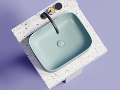 Ceramicanova Мебельная раковина Element 50 CN6052MLG зелёный матовый – фотография-4