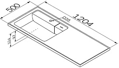 Am.Pm Мебельная раковина над стиральной машиной X-Joy 120 L белая – фотография-8