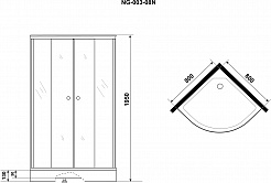 Niagara Душевой уголок Eco 80x80 NG-003-14 – фотография-4