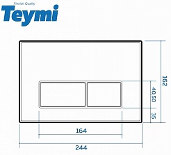 Teymi Унитаз подвесной Lina Pro T40106 с инсталляцией Aina T70011 кнопка Helmi T70206 – фотография-6