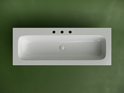 Ceramicanova Мебельная раковина Grace 121 CN7024 с 3 отверстиями под смеситель белая – фотография-3