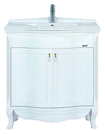 Misty Тумба для умывальника Дайна 85 белая – фотография-1