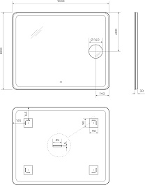 BelBagno Мебель для ванной Etna 100 L подвесная голубая матовая – фотография-22