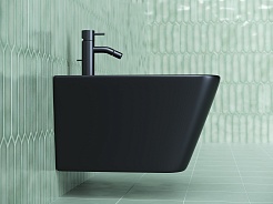 Ceramicanova Подвесное биде Metric CN3008MB чёрный матовый – фотография-2