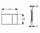 Geberit Кнопка смыва Sigma 70 115.620.SJ.1 черное стекло – фотография-4