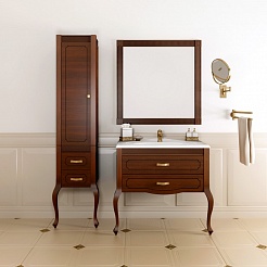 Opadiris Зеркало для ванной Фреско 100 орех – фотография-2