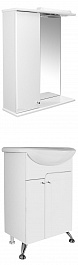 Mixline Мебель для ванной Посейдон 55 L белая – фотография-1