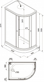 Triton Душевая кабина Риф А 120x80 L – фотография-6