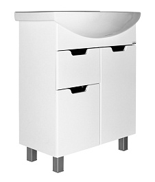 Mixline Тумба под раковину Прометей 65/82 белая – фотография-1