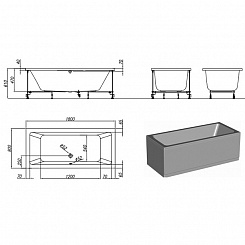 Kolpa San  Акриловая ванна Elektra SUPERIOR 180x80 – фотография-3