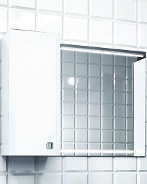  Зеркальный шкаф Nota 90 белый L – фотография-1