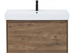 Aquanet Тумба с раковиной Nova Lite 90 дуб рустикальный – фотография-7