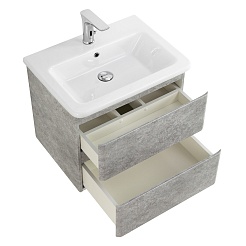 BelBagno Тумба под раковину Albano-Cer 50 подвесная Cemento Verona Grigio – фотография-4