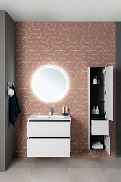 Aquanet Мебель для ванной Вита 70 Flat подвесная белая матовая – фотография-7