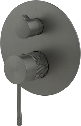 Allen Brau Смеситель для душа Priority 4.0 5.31C11-MG (с внутренней частью, 2 выхода) графит браш – фото, картинка, фотография-1