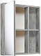 Runo Зеркальный шкаф Эко 60 серый бетон – картинка-8