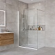 BelBagno Душевая перегородка Kraft KRAFT-L-1-110-C-Cr 110x195 профиль хром стекло прозрачное – картинка-8
