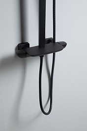 Allen Brau Душевая стойка Infinity 5.21030-31 черный матовый – фотография-8