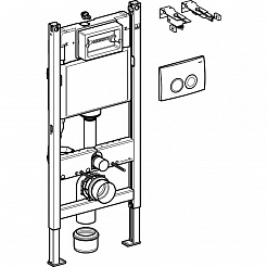 Geberit Инсталляция Duofix UP100 Delta 458.120.11.1 с бачком и кнопкой смыва – фотография-2