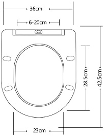 Esbano Сиденье для унитаза Azalea/Clavel белое матовое – фотография-6