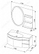 Aquanet Мебель для ванной Опера 115 L белая (169414) – картинка-6