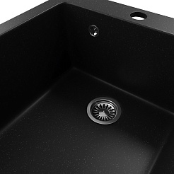 Teymi Мойка кухонная Helmi 42.5 черная матовая – фотография-4