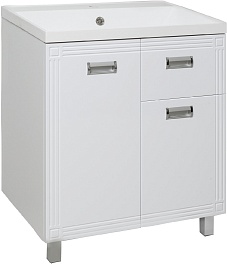 Runo Тумба под раковину Карат 70 белая – фотография-1