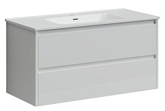 Sancos Тумба под раковину Libra 100 белый глянец