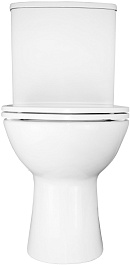 Azario Унитаз-компакт Kano 93590 безободковый с бачком с сиденьем микролифт белый – фотография-4