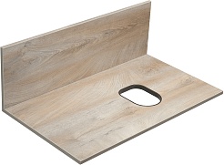 Акватон Тумба с раковиной Мишель 80 дуб эндгрейн/белый – фотография-4