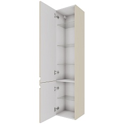 Aquatek Шкаф-пенал Вега 35 AQ70035L-LC капучино светлый, петли слева – фотография-2