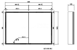 Aquatek Зеркало-шкаф 100 AQ7103B-MLC с подсветкой петли BLUM – фотография-4