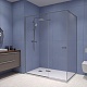 RGW Душевой уголок Stilvoll SV-040Gr 120x90 профиль серый стекло прозрачное – фотография-9
