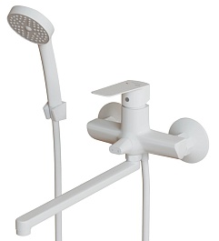 Mixline Смеситель для ванны и раковины 35k ML15-02W белый – фотография-1