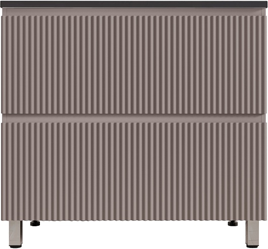 Style Line Тумба с кварцевой раковиной серый шелк Марокко 90 Plus Соул тауп темный – фото-1