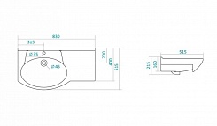 Style Line Тумба с раковиной Жасмин 82 R – фотография-5