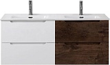BelBagno Тумба с раковиной Etna 120 подвесная Bianco Lucido/Rovere Moro