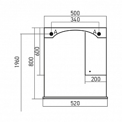 Mixline Мебель для ванной Крит 55 патина золото – фотография-6